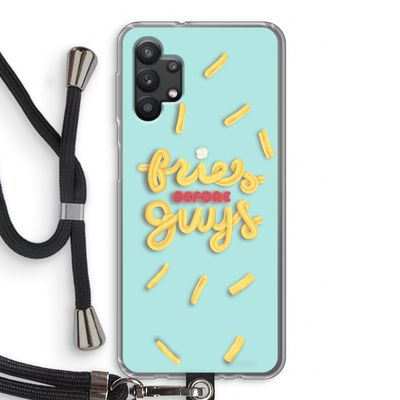 Always fries: Samsung Galaxy A32 5G Transparant Hoesje met koord