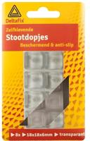 Stootdopjes 18x18x6 transp. 8st - Deltafix