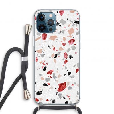 Terrazzo N°12: iPhone 12 Pro Transparant Hoesje met koord