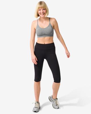 HEMA Dames sportlegging capri zwart (zwart)
