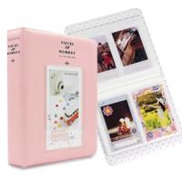 64 zakken naam kaart stukken voor Fujifilm Instax Mini 8/7s/70/25/50s/90 (roze)