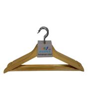 Kledinghanger - Kledinghangers hout - Naturel 5 stuks met rok inkeping