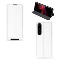 Sony Xperia 1 III Stand Case Hoesje Wit met Pashouder