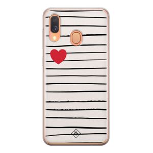 Samsung Galaxy A40 siliconen hoesje - Heart queen