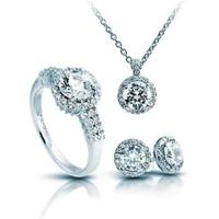 Ketting met bijpassende oorbellen Diamonfire 1312691903175 Ring