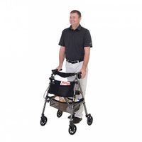 Stander Fold N Go rollator antraciet - thumbnail