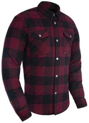 OXFORD Shirts kickback 2. black/red gr.s