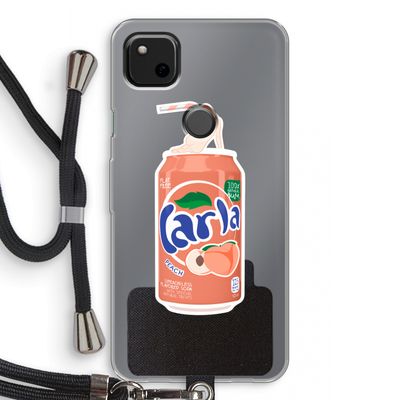 S(peach)less: Pixel 4a Transparant Hoesje met koord
