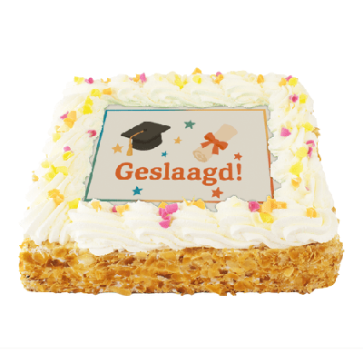 Geslaagd Slagroomtaart
