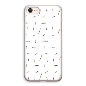 Hipster stripes: iPhone 8 Transparant Hoesje