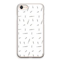 Hipster stripes: iPhone 8 Transparant Hoesje