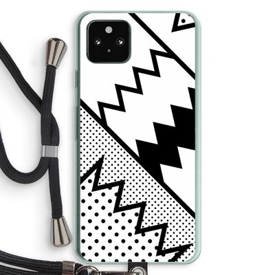 Pop Art #5: Pixel 5a 5G Transparant Hoesje met koord