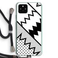 Pop Art #5: Pixel 5a 5G Transparant Hoesje met koord
