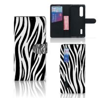 OPPO Find X2 Pro | Telefoonhoesje | Met pasjeshouder | Zebra