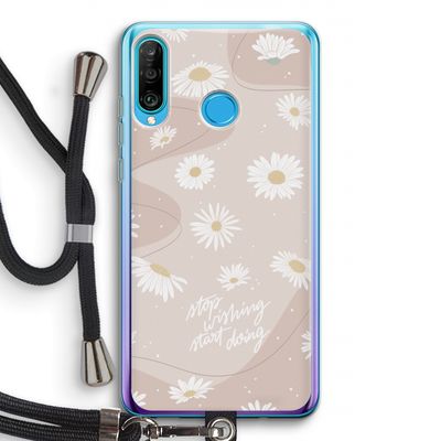 Daydreaming becomes reality: Huawei P30 Lite Transparant Hoesje met koord