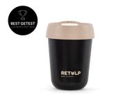Retulp Koffiebeker - zwart - bakery brown - 275ml