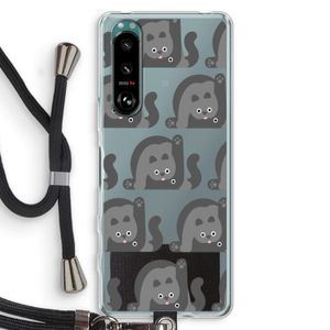 Cats: Sony Xperia 5 III Transparant Hoesje met koord