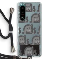 Cats: Sony Xperia 5 III Transparant Hoesje met koord