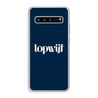 Topwijf Navy: Samsung Galaxy S10 5G Transparant Hoesje