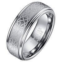 Heren ring Wolfraam Celtic Knot Brushed-21.5mm