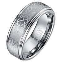 Heren ring Wolfraam Celtic Knot Brushed-18mm - thumbnail