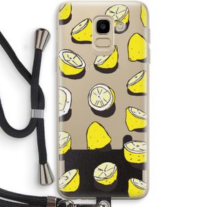 When Life Gives You Lemons...: Samsung Galaxy J6 (2018) Transparant Hoesje met koord