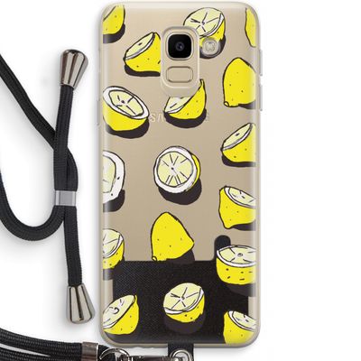 When Life Gives You Lemons...: Samsung Galaxy J6 (2018) Transparant Hoesje met koord