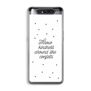 Confetti: Samsung Galaxy A80 Transparant Hoesje