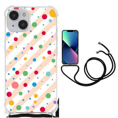 iPhone 14 Doorzichtige Silicone Hoesje Dots