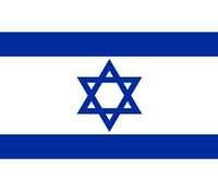 Stickertjes van vlag van Israel   - - thumbnail