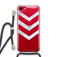 Marmeren pijlen: iPhone SE 2020 Transparant Hoesje met koord