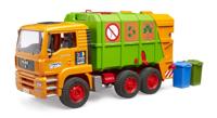 Bruder MAN TGA garbage truck orange