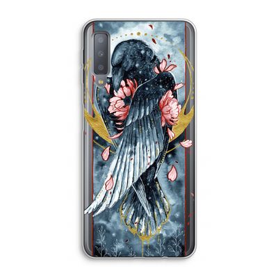 Golden Raven: Samsung Galaxy A7 (2018) Transparant Hoesje
