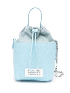 Maison Margiela sac cabas 5AC en cuir - Bleu