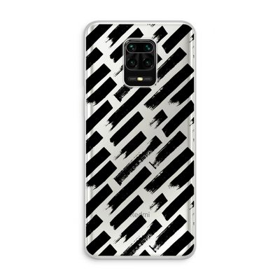 Zwarte vegen: Xiaomi Redmi Note 10 Lite Transparant Hoesje