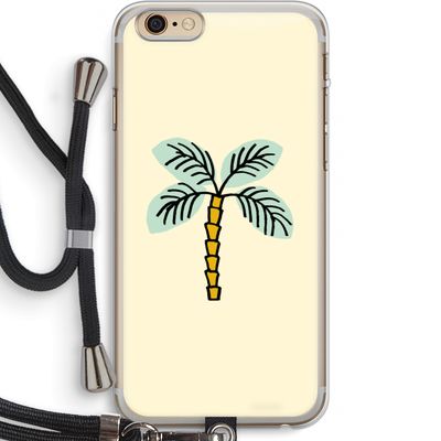 Palmboom: iPhone 6 PLUS / 6S PLUS Transparant Hoesje met koord