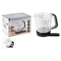 Excellent Houseware Keukenweegschaal met maatbeker 1200 ml - thumbnail