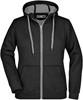 James & Nicholson JN354 Ladies´ Doubleface Jacket - Black/Carbon - L