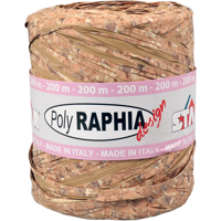 Raffia | 10mm | 200m | bruin | 16 rol