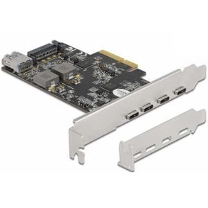 PCI Express x4 naar 4 x USB Type-C + 1 x USB Type-A - SuperSpeed USB 10 Gbps USB-controller