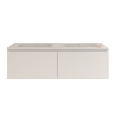 Badkamermeubelset Gliss Eros 140 cm Met Wastafel Mat Wit