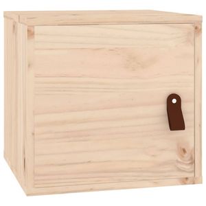 vidaXL Wandkast 31,5x30x30 cm massief grenenhout