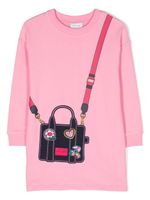 Marc Jacobs Kids robe-pull à imprimé graphique - Rose - thumbnail