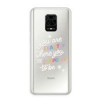 Right Place: Xiaomi Redmi Note 10 Lite Transparant Hoesje
