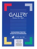 Gallery witte etiketten ft 105 x 37 mm (b x h), rechte hoeken, doos van 1.600 etiketten - thumbnail