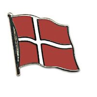 Supporters Pin broche speldje vlag Denemarken - thumbnail
