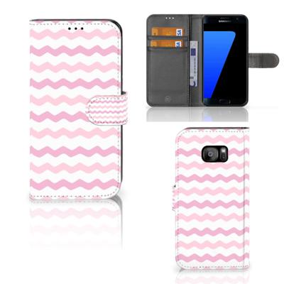 Samsung Galaxy S7 Edge | Telefoon Hoesje | Waves Roze