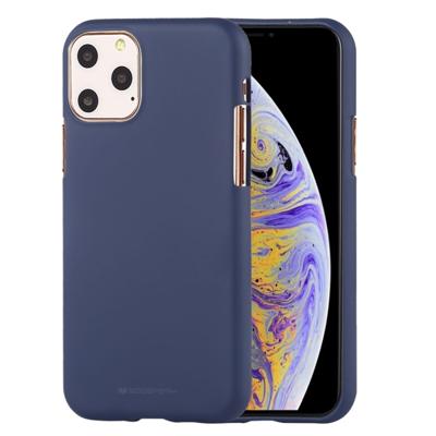 MERCURY GOOSPERY SOFE gevoel TPU schokbestendig en kras Case voor iPhone 11 Pro (donkerblauw)
