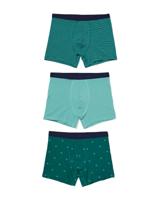 HEMA Herenboxer strepen - 3 stuks groen (groen)