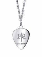 True Rocks collier à pendentif plectrum - Argent